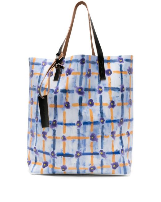 Bolso shopper con diseño colour block Marni de color Blue