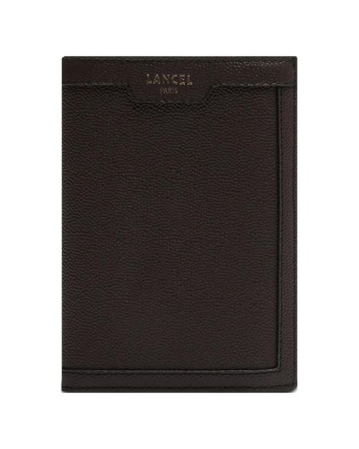 Lancel Black Charlie Leather Wallet for men