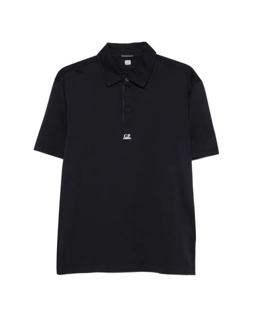 C P Company Black Polo En Coton for men