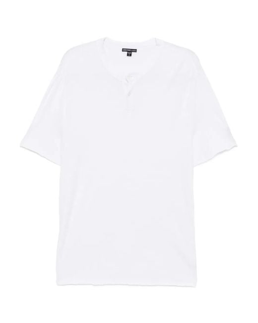 James Perse White Slub T-Shirt for men