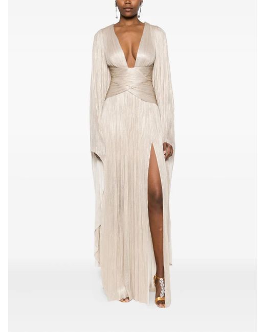 Maria Lucia Hohan Natural Aylin Maxi Dress