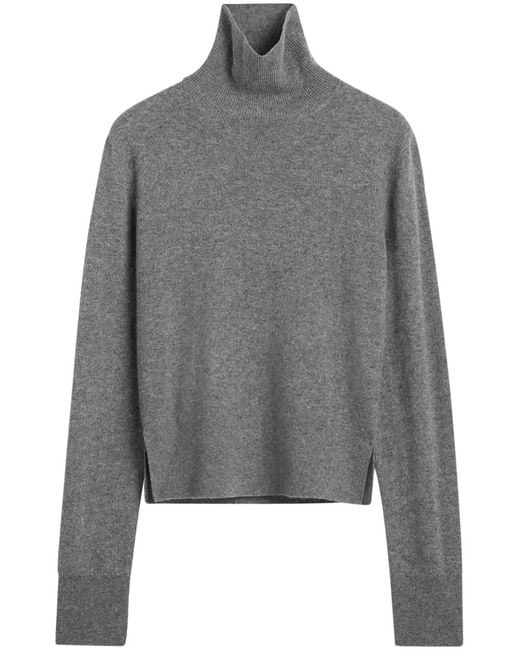 Totême  Gray Turtleneck Sweater
