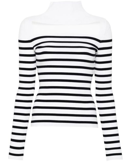 Jean Paul Gaultier Gestreepte Trui in het White