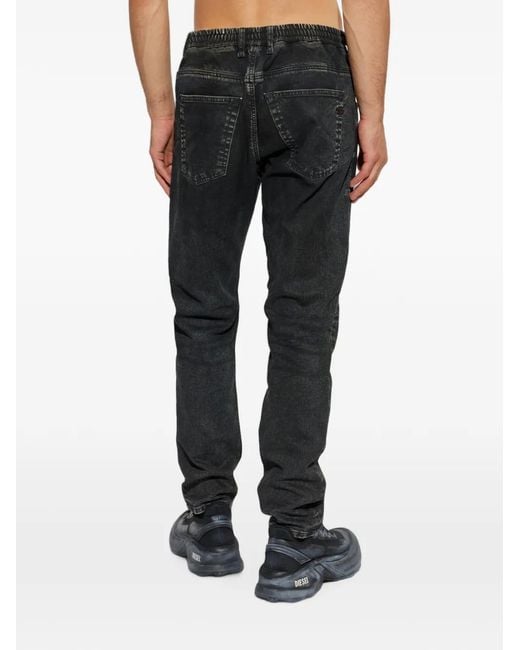 DIESEL Black D-Krooley-B Jogg Drawstring Jeans for men