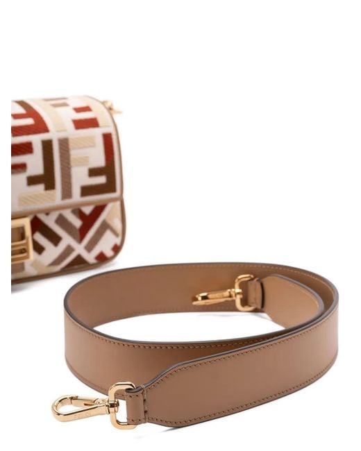 Fendi Metallic Baguette Shoulder Bag