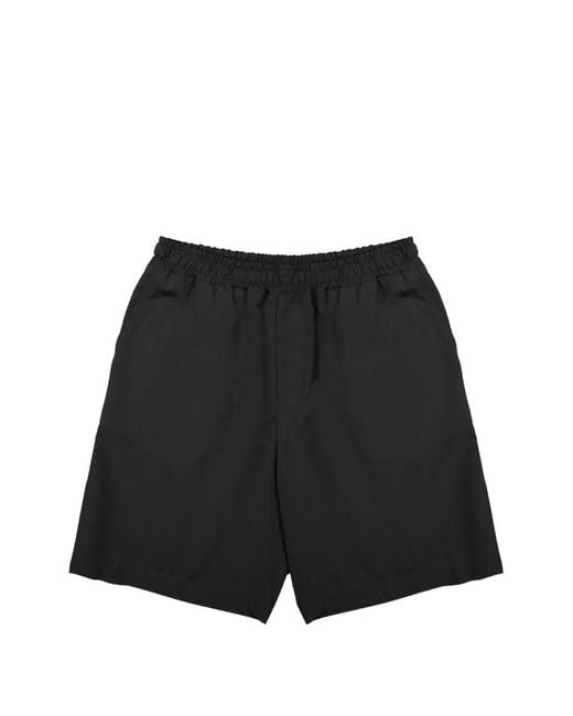 Low Brand Black Elasticated-Waistband Shorts for men