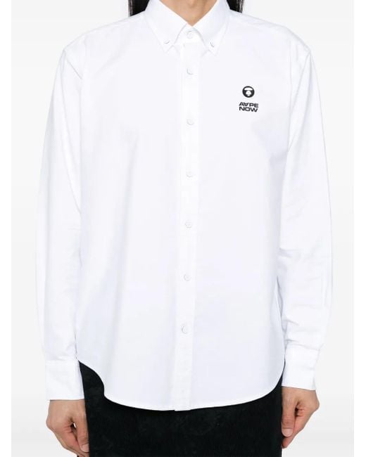 Aape By A Bathing Ape Overhemd in het White voor heren