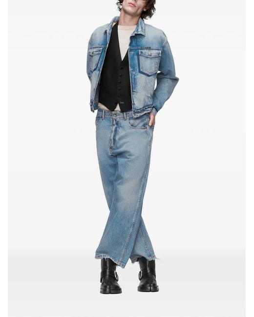 Maison Margiela Blue Jacket With Pockets for men