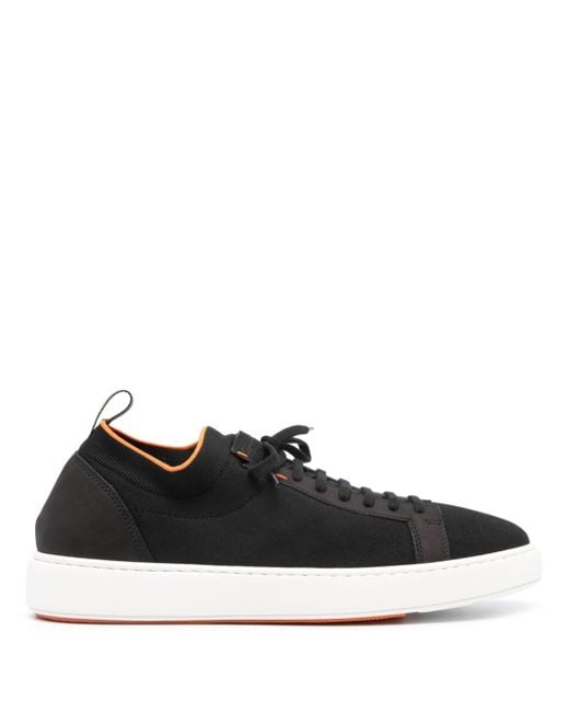 Santoni Sneakers mit Kontrastdetails in Black für Herren
