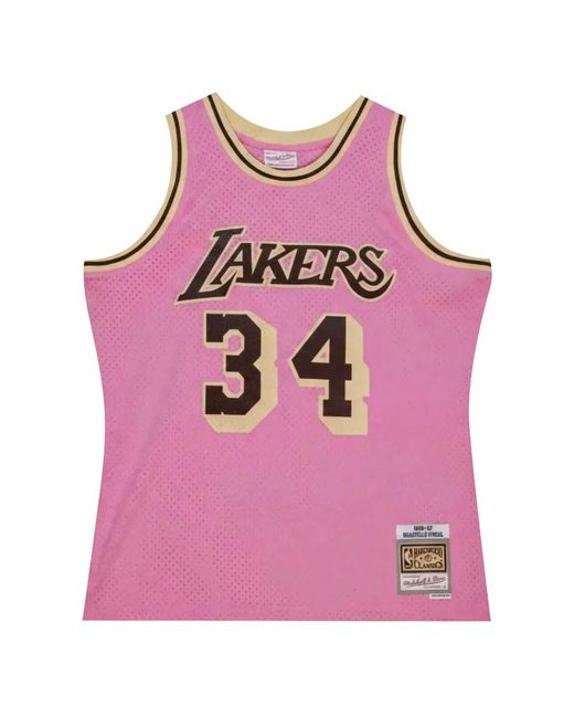 Mitchell & Ness Pink Swingman Mesh Vest for men