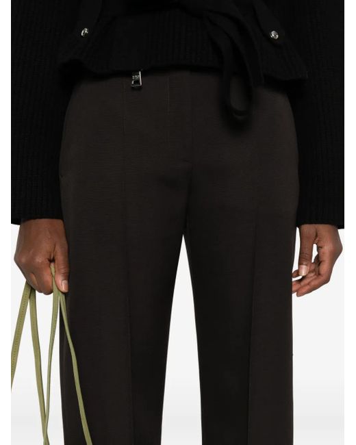 Alexander McQueen Black Klassische Hose mit Bügelfalten
