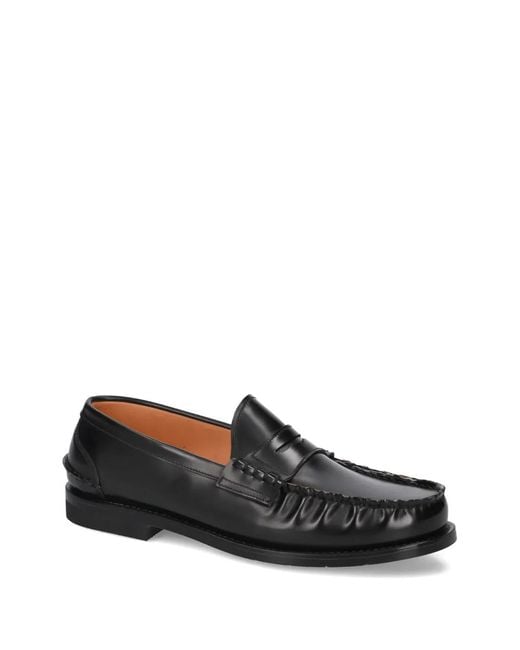 Premiata Black Leather Loafers for men