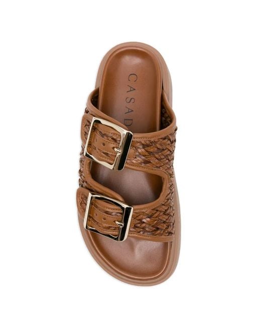 Casadei Brown Birky Suncity Sandals