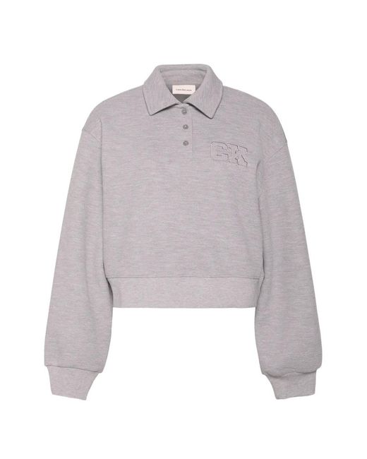 Calvin Klein White Buttoned Logo-Detail Polo Shirt