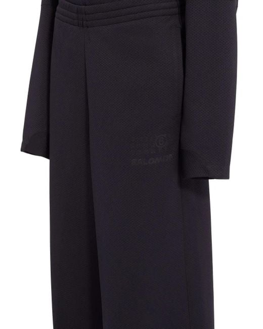 MM6 MAISON MARGIELA X SALOMON Blue Logo Drawstring Track Pants
