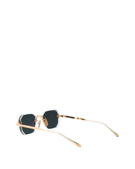 Akoni Green Lunettes De Soleil À Monture Géométrique