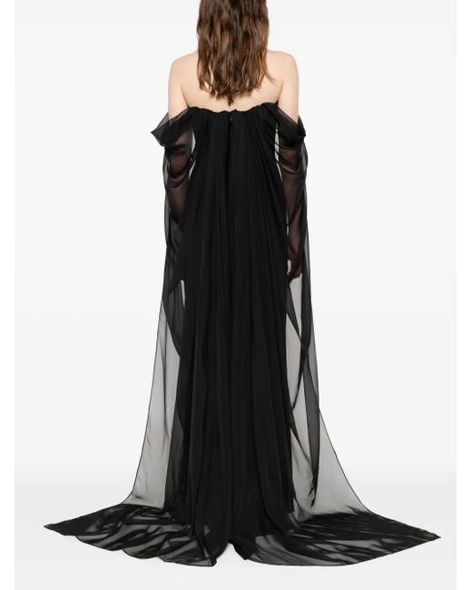 Jean Louis Sabaji Black Embellished Maxi Dress