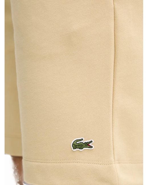Lacoste Natural Logo-Patch Track Shorts for men