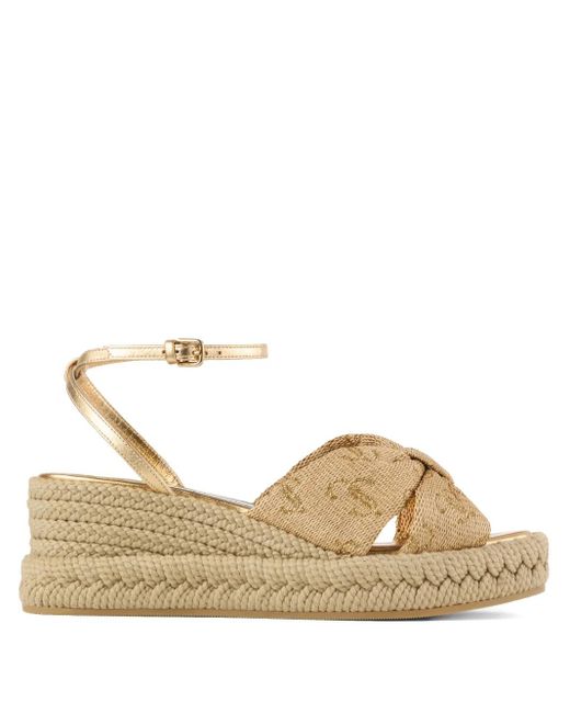 Jimmy Choo Metallic Aella Sandalen 60Mm