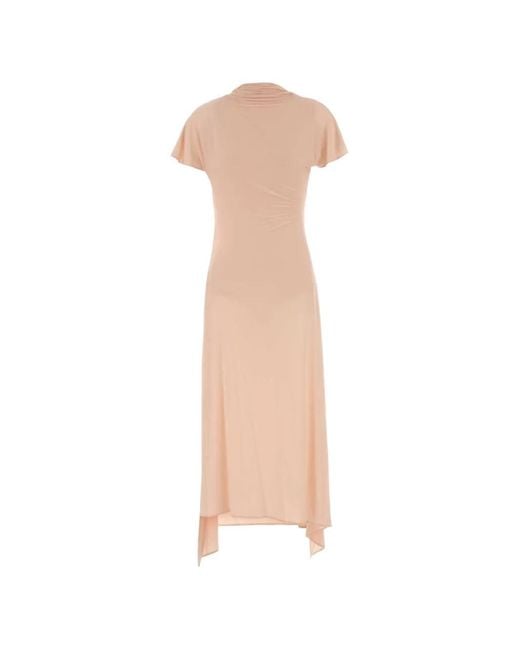 Magda Butrym White Scarf-Detail Midi Dress