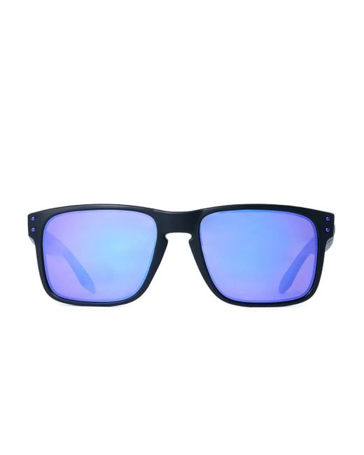 Oakley Blue Logo-Detail Square-Frame Sunglasses