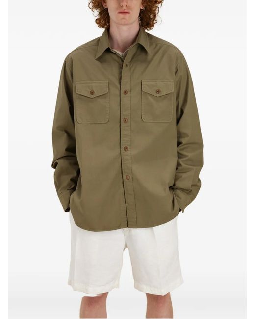 Fortela Green Cpo Pocket Shirt for men
