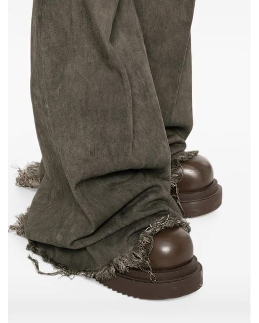 Rick Owens Gray Bolan Faded Flared-Leg Jeans for men