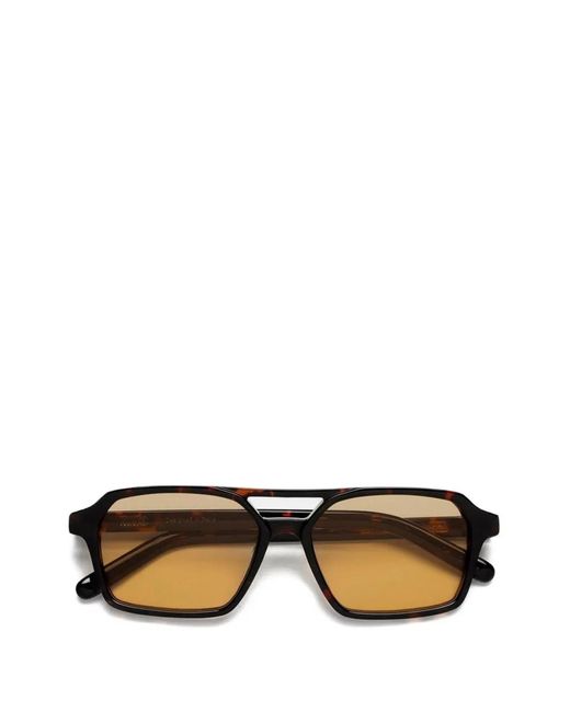 MM6 by Maison Margiela Brown Rectangle-Frame Sunglasses