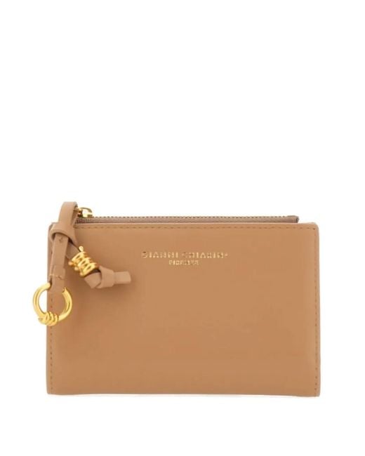 Gianni Chiarini Natural Knot-Detail Zip Wallet