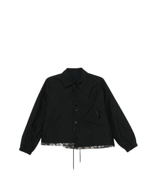 Undercover Black Floral Trim Jacket