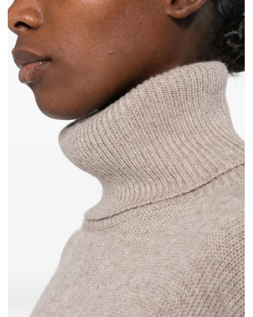 Allude Natural Turtleneck Sweater