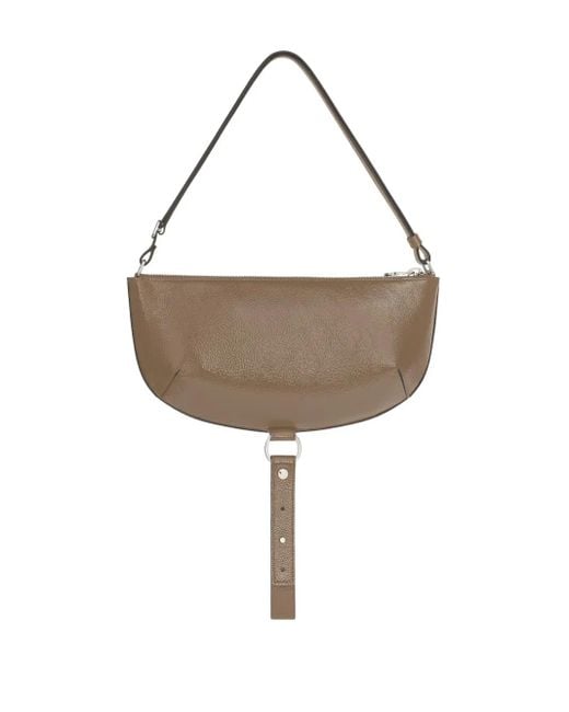 Courreges White Holy Eclipse Leather Shoulder Bag