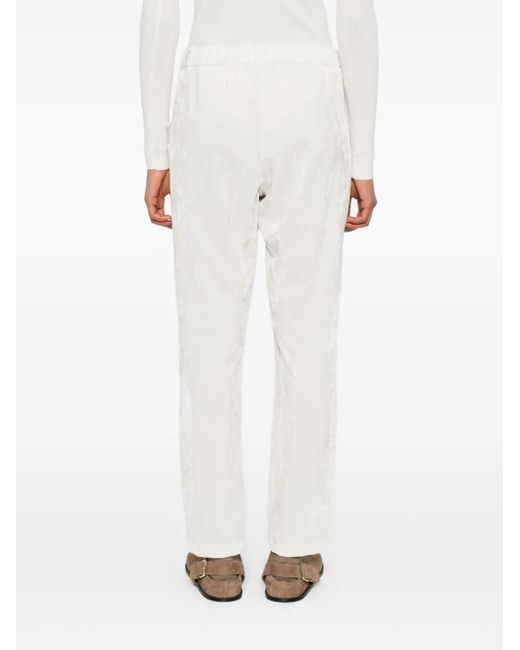 Herno White Metallised Pantalone
