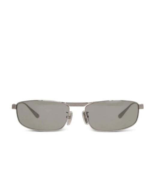 Balenciaga Gray Rectangle-Frame Sunglasses