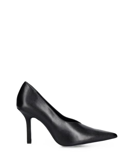 Patrizia Pepe Black Pointed-Toe Pumps