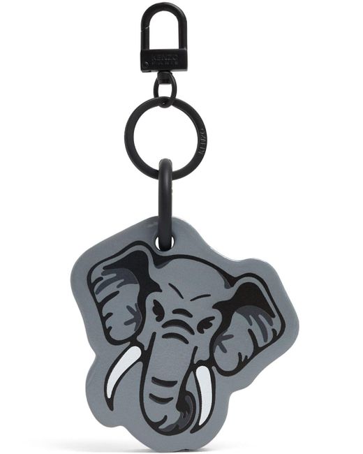 Porte-clés à logo Elephant imprimé KENZO pour homme en coloris Gris | Lyst