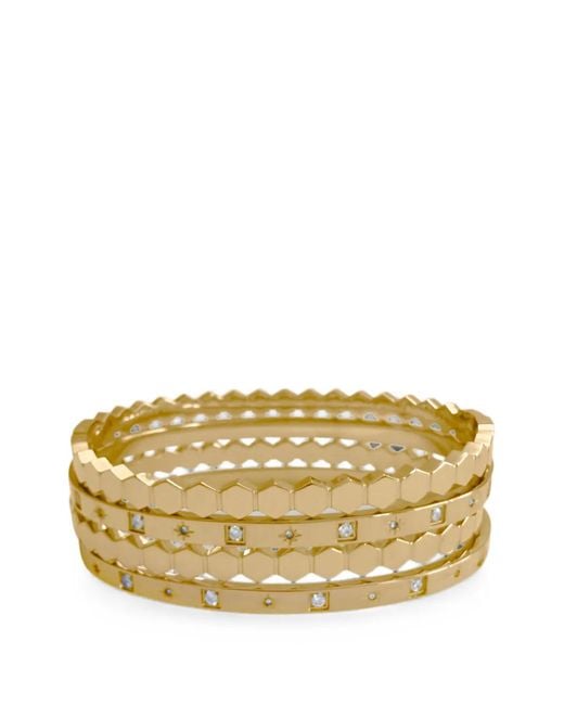 Hzmer Jewelry Metallic Cosmos Stacked Bracelet (Set Of Four)