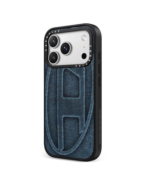 iPhoneアクセサリー DIESEL CASETiFY Blue Denim iPhone17 Pro DIESEL X Casetify 60580 Denim-Effect Iphone 17 Pro Case in Blue | Lyst