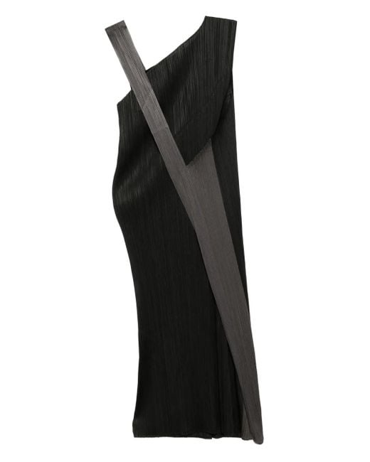 Pleats Please Issey Miyake Black Pointe Dress