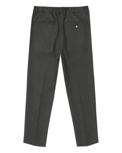 Grayed Gray Wool Trousers for men