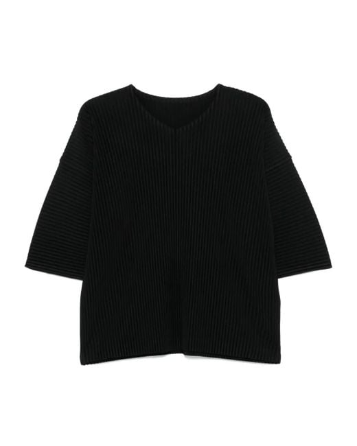 メンズ Homme Plissé Issey Miyake March Tシャツ Black