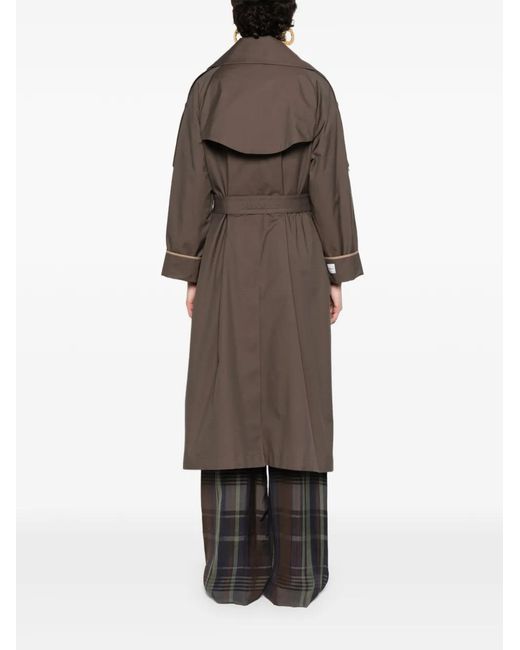 Max Mara Brown Tie-Belted Jacket