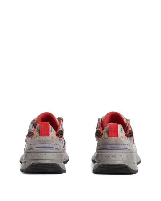 DSquared² Brown Sprinter Panelled Sneakers for men