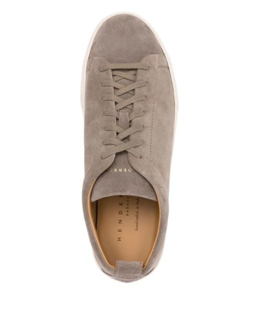 Henderson Pink Suede Lace-Up Sneakers for men