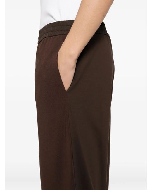 メンズ CROQUIS リブニット パンツ Brown
