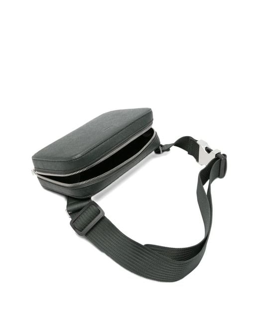 Sandro Black Zip-Around Belt Bag for men