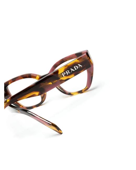 Prada Brown Tortoiseshell Cat-Eye Glasses