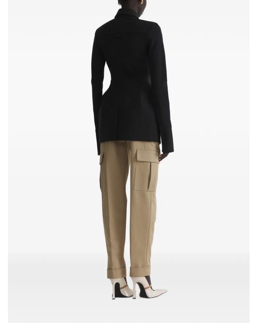 Mugler Black Shirt Jacket
