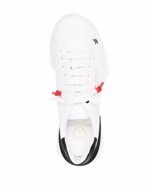 Giuliano Galiano White Raptor 1 Chunky-Sole Sneakers for men