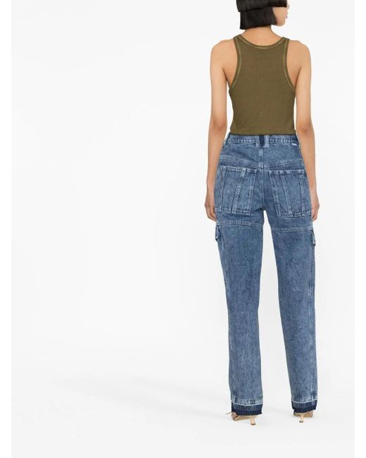 Isabel Marant Blue Vayoneo Jeans Mit Cargo-Taschen